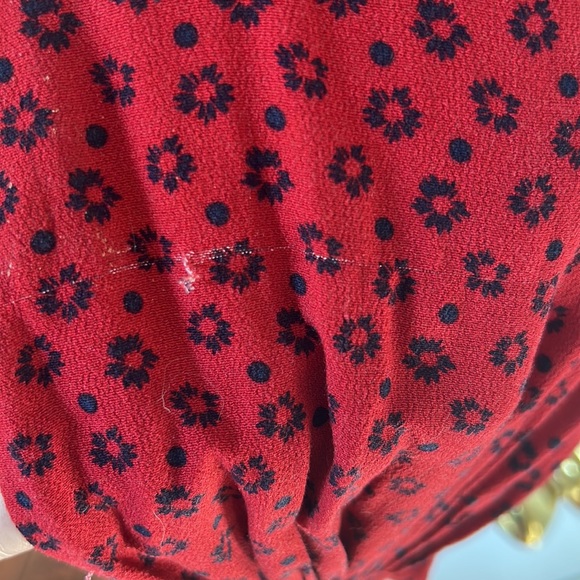 SOLD - Free People Red Floral Mini - Picture 4 of 4